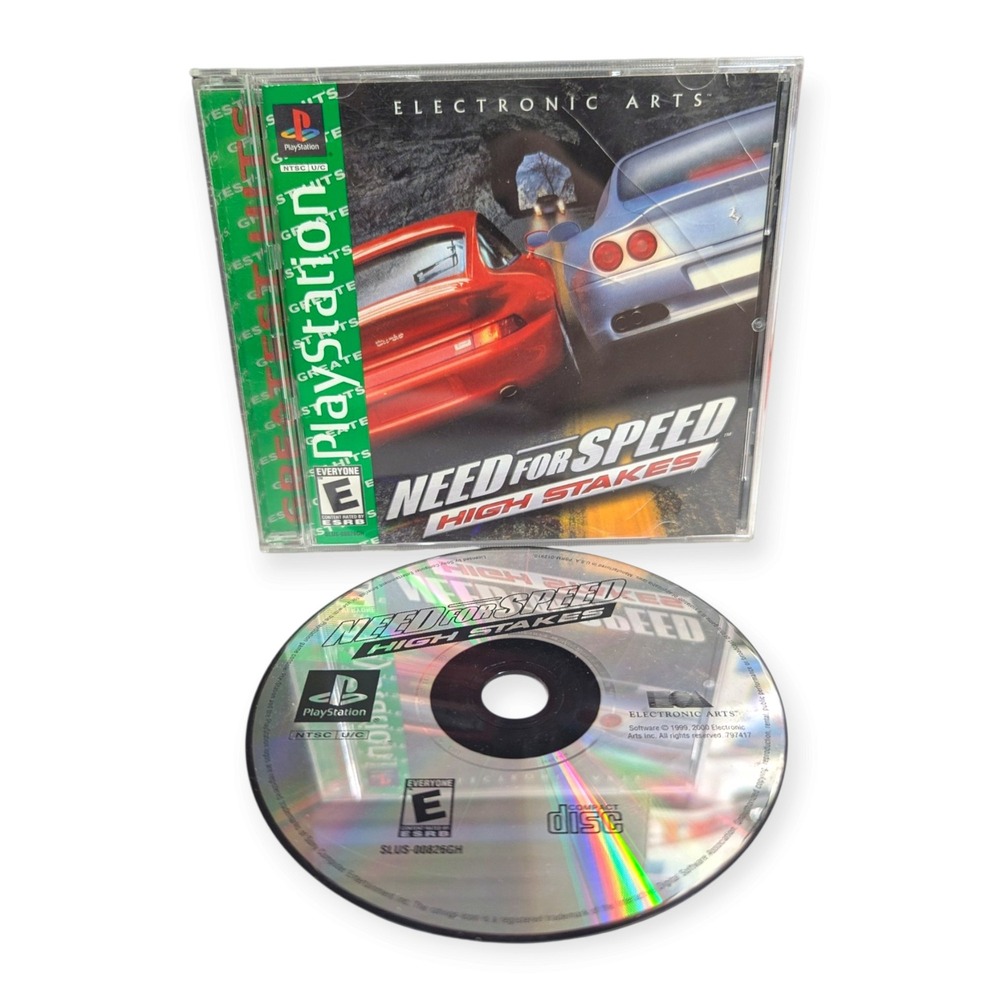 Need for Speed High Stakes Sony PlayStation 1 PS1 Greatest Hits EA Racing Game